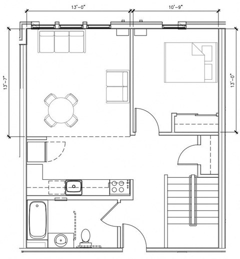 a floor plan of a small house